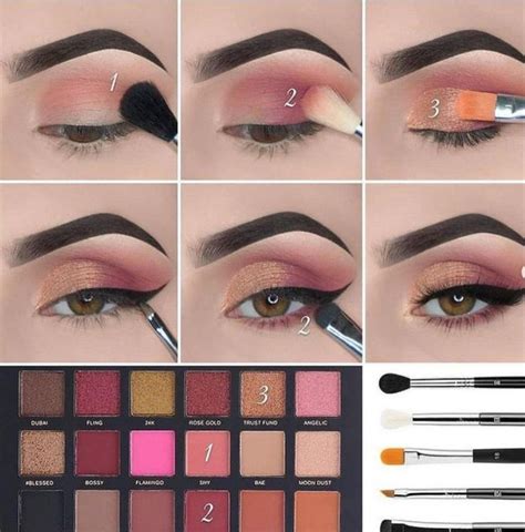 How to draw eyeshadow makeup tutorials step by step? - Lilyart | Trucco degli occhi rosa, Trucco ...