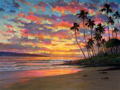 Sunset Breath of Aloha in 2021 | Sunset beach hawaii, Art website, Big island