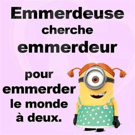 Emmerdeuse cherche emmerdeur. Les Minions sur https://www.blagues-en-stock.org