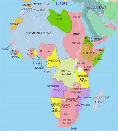 Map Of Africa Before Ww2 - Dannie Elisabeth