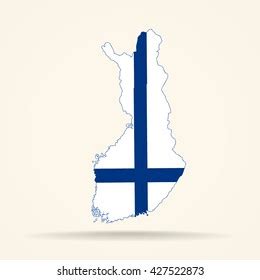 Map Finland Finland Flag Colors Stock Vector (Royalty Free) 427522873 ...