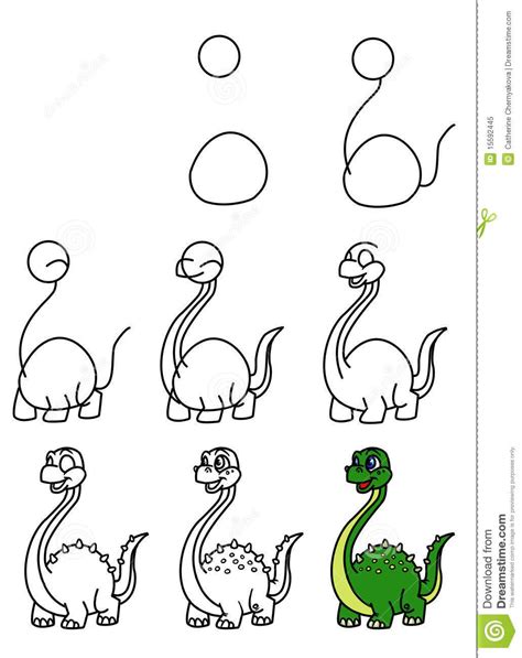 Lesson drawing Dinosaur | Dinosaur drawing, Art drawings for kids, Drawings