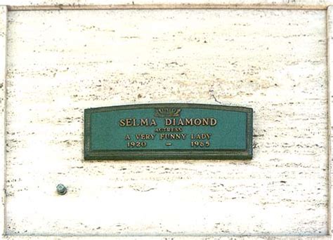 Selma Diamond's Grave (photo)