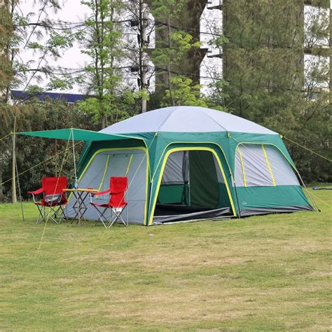 Vanquisher 2rooms 1hall 6 12 people large outdoor camping travel family tent in good quality and ...