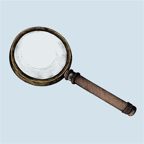 Hand drawn sketch of a magnifying glass - Download Free Vectors, Clipart Graphics & Vector Art