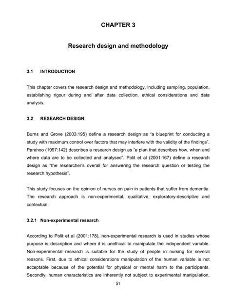 Descriptive Research Design Methodology