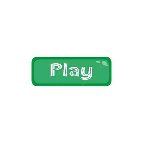 Premium Vector | Cute green play button. vector illustration on white background. play icon