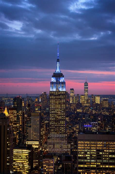 Empire State Building Sunset Photograph by Brian Knott Photography - Pixels