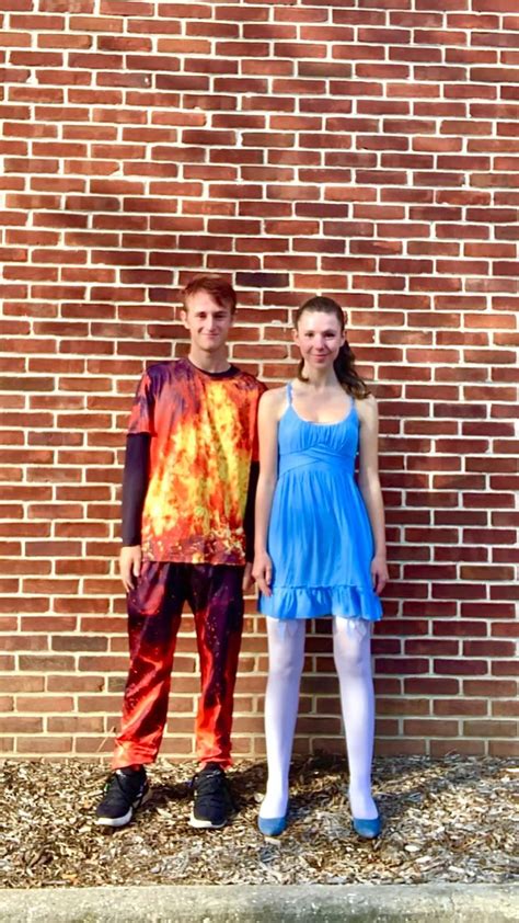 Halloween costume ideas for couples: Fireboy and Watergirl💧🔥 | Girl ...