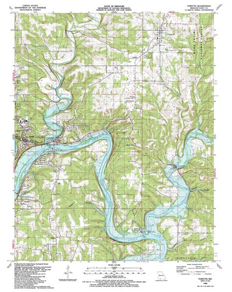 Forsyth topographic map 1:24,000 scale, Missouri