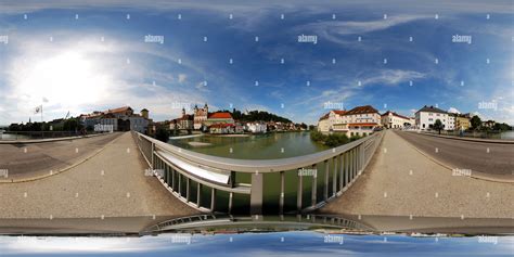 360° view of Steyr, the bridge over Enns river - Alamy