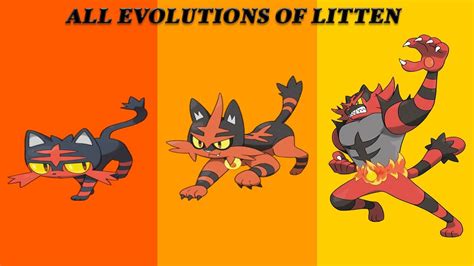 Litten Pokemon Evolution Chart, HD Png Download Transparent, 56% OFF