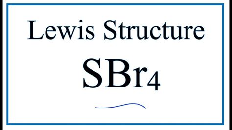 Sibr4 Lewis Structure