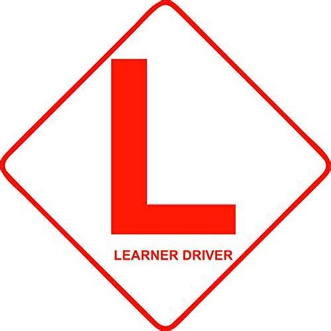 ARWY car Sticker Vinyl Car"L" Learner Driver Sign Logo Emblem Badge ...