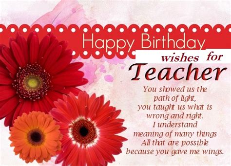 59+ Happy Birthday Wishes For Teacher, Quotes And Messages