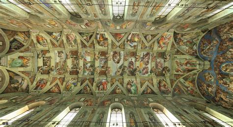 Sistine Chapel Ceiling Paintings - Michelangelo painting the ceiling of the Sistine Chapel by ...