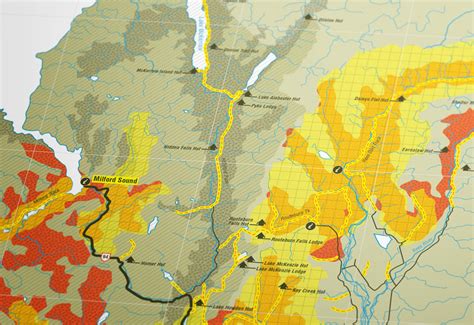 Fiordland Map - Andrea Muller Design Portfolio