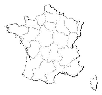 Map Of France Political Map Of France With The Several Regions Photo ...