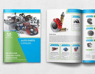 Auto Parts Catalog Brochure Template Vol.3 - 16 Pages | Vector de fondo, Disenos de unas, Logotipos