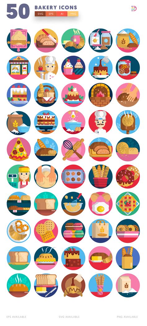 50 Bakery Icons - Dighital Icons | Premium Icon Sets For All Your Designs!