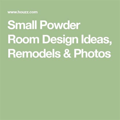 Small Powder Room Design Ideas, Remodels & Photos | Powder room small, Dining room cozy, Powder ...