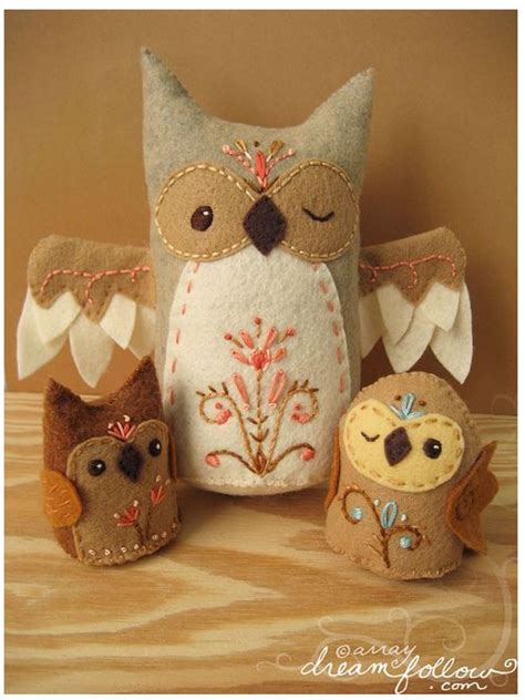 Pin by Patsy Schroeder on Owl crafts | Felt owls, Felt crafts, Owl crafts