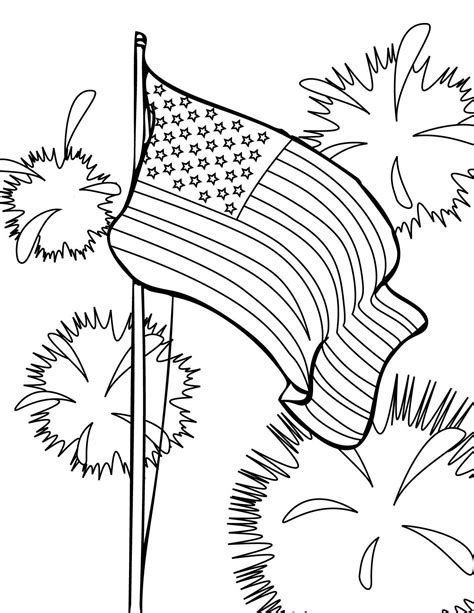 American Flag Coloring Pages - Best Coloring Pages For Kids