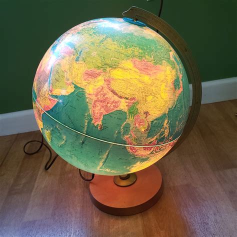 World Globe Lighted Globe Lamp Light Replogle World Horizon Series ...