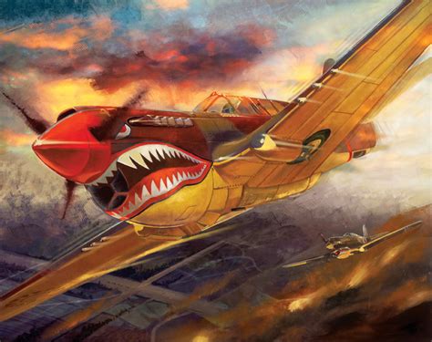 P40 Warhawk, Flying Tigers "Fury of the Warhawk" on Behance