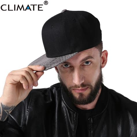 CLIMATE New Men Snapback Caps Men Hip Hop Dancer The Rapper 3 Caps Skin Solid Blank Black HipHop ...