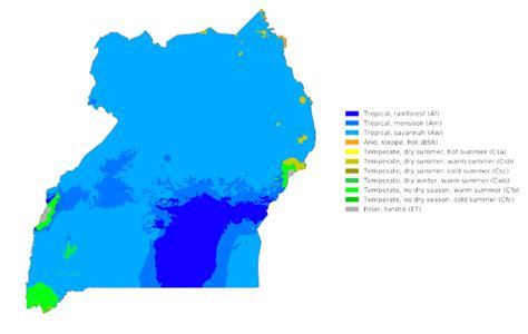 Climate Zone Map Of Uganda