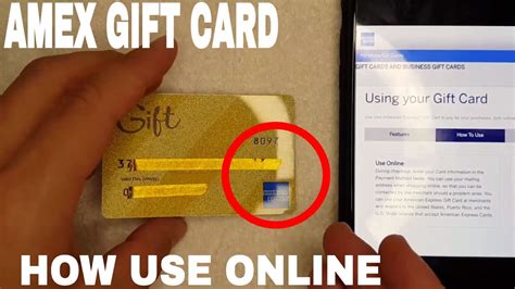 How To Use American Express Amex Gift Card Online 🔴 - YouTube