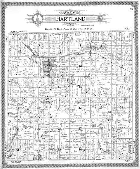 1911 Hartland Township, Shawano County Plat Map