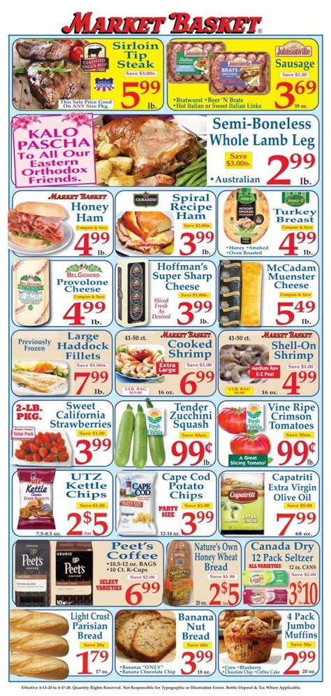 Market Basket Weekly Flyer Apr 13 – Apr 17, 2020