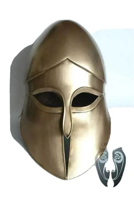 KNIGHT SPARTAN HELMET Replica 18ga Sca Larp Medieval Greek Corinthian Helmet $118.00 - PicClick