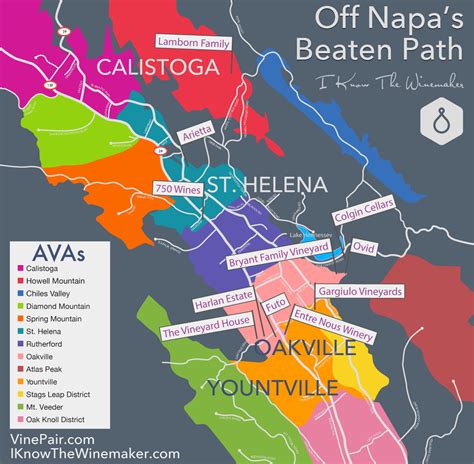 Off Napa's Beaten Path | A Map Of Amazing Wineries