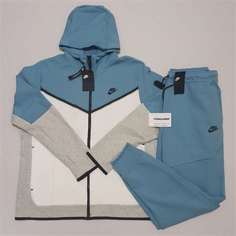 Nike Tech Fleece Hoodie Full Zip Cerulean White Grey Heather Black | ubicaciondepersonas.cdmx.gob.mx