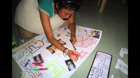 Making our own 1D Poster - YouTube