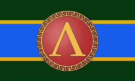 a spartan flag a made. : r/vexillology