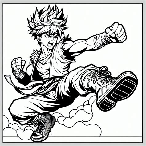 Goku Coloring Pages – Custom Paint By Numbers