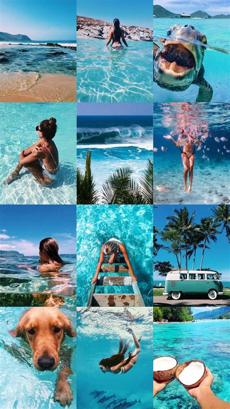Beach Aesthetic Collage Wallpapers - Wallpaper Cave