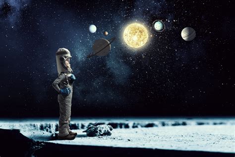 Download Child Sci Fi Solar System 4k Ultra HD Wallpaper