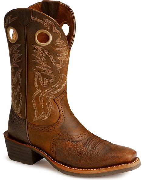 Ariat Men's Heritage Roughstock Western Boots - Narrow Square Toe ...