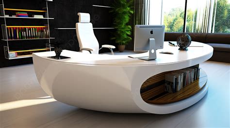 Modern Office Desk Design Ideas Background, 3d Modern Office Desk, Hd Photography Photo, Office ...