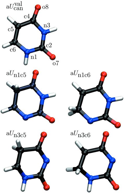 Color online The tautomers of uracil anion considered in this study. | Download Scientific Diagram