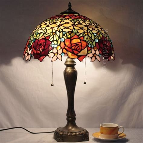 Rose Tiffany Lamp 16S0-84T246 | Lamp, Stained glass lamps, Tiffany lamps