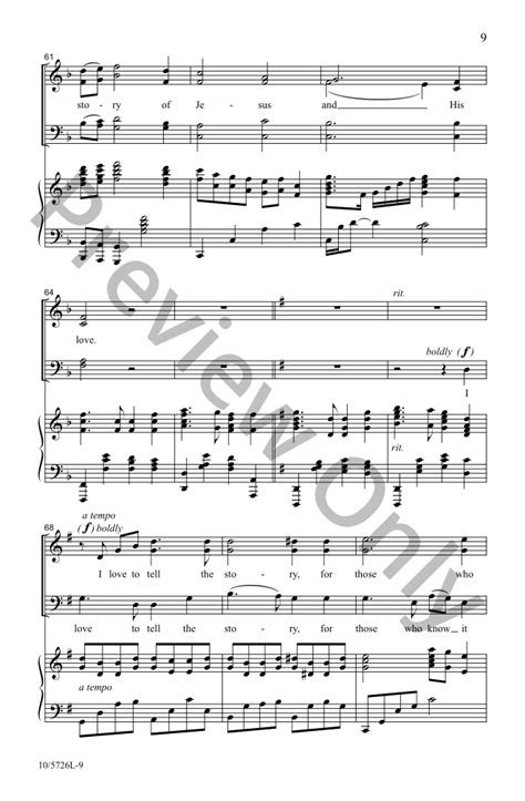 I Love to Tell the Story (SATB ) by Mark Hay | J.W. Pepper Sheet Music