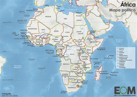 El mapa político de África - Mapas de El Orden Mundial - EOM