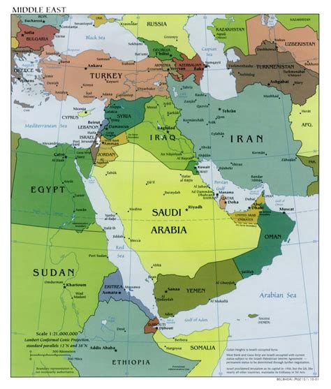 West Asia Political Map - Ardyth Mireille