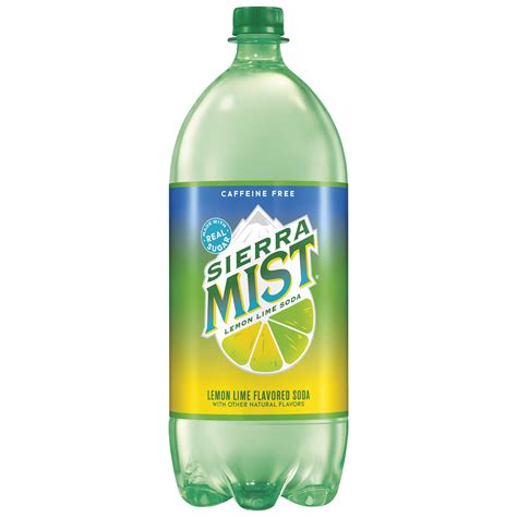 Sierra Mist Lemon Lime Soda Caffeine Free Soda Pop, 2 Liter Bottle ...